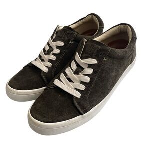 Frye Kerry Lace-Up Sneakers Women’s Green Fatigue Suede Size 8.5